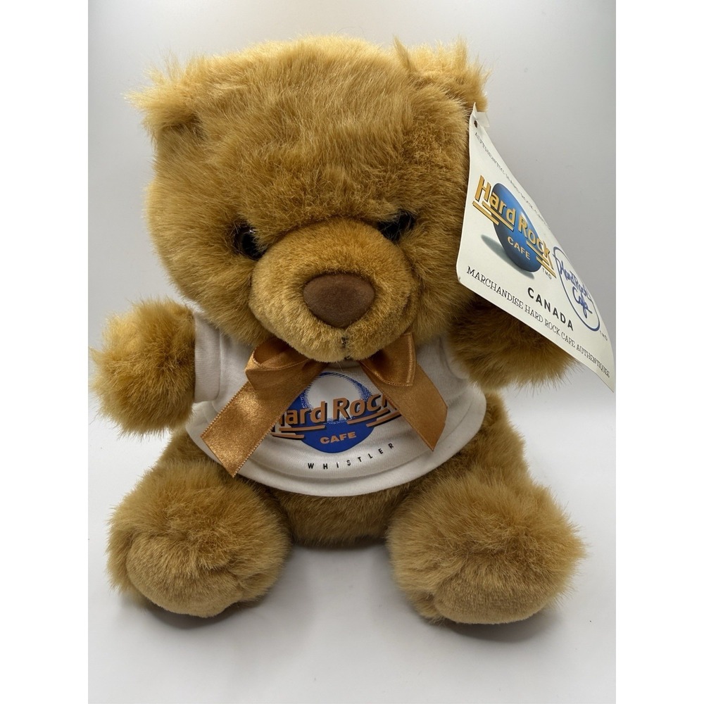 Hard Rock Cafe 1990 Whistler BC Canada 9" Herrington Teddy‎ Bear Plush With Tags